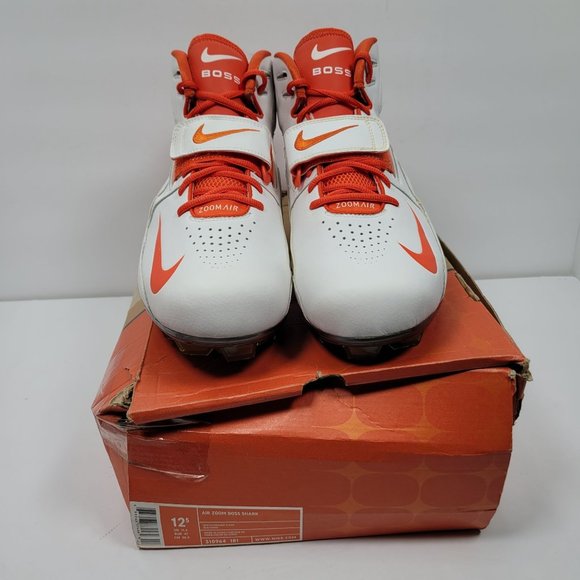 Nike Air Zoom Boss Shark Whi-Orange Mens Football Cleat 310964-181 Size 12.5 NIB main image 9